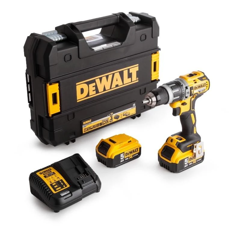 DEWALT smūginis gręžtuvas suktuvas DCD796P2, 70Nm, 2x5.0Ah