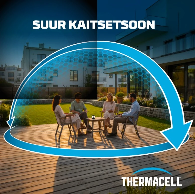 Thermacell EL55 Elektrinis belaidis uodų repelentas su jaukiu apšvietimu, Juodas