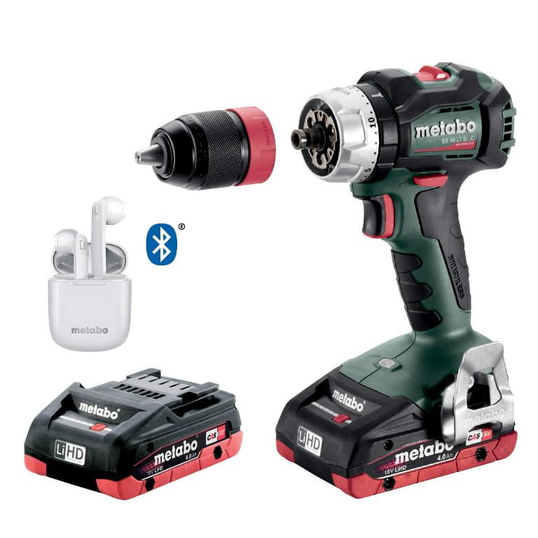 Akumuliatorinis suktuvas/gręžtuvas BS 18 LT BL Quick 2x LiHD, Metabo
