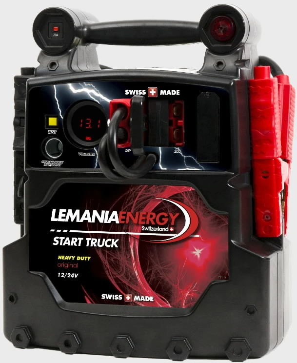 Automobilių užvedėjas HD P21 12V/24 2x22Ah 2000/5000A(P), Lemania