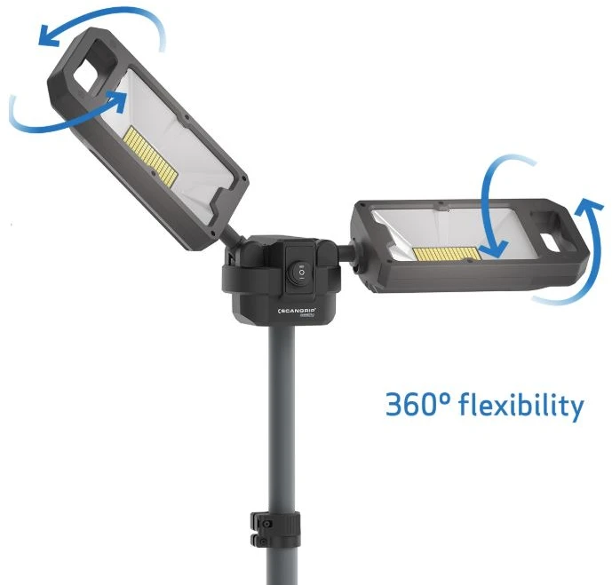 Darbo lempa su trikoju Scangrip TOWER 8 CONNECT, 8000lm, IP30