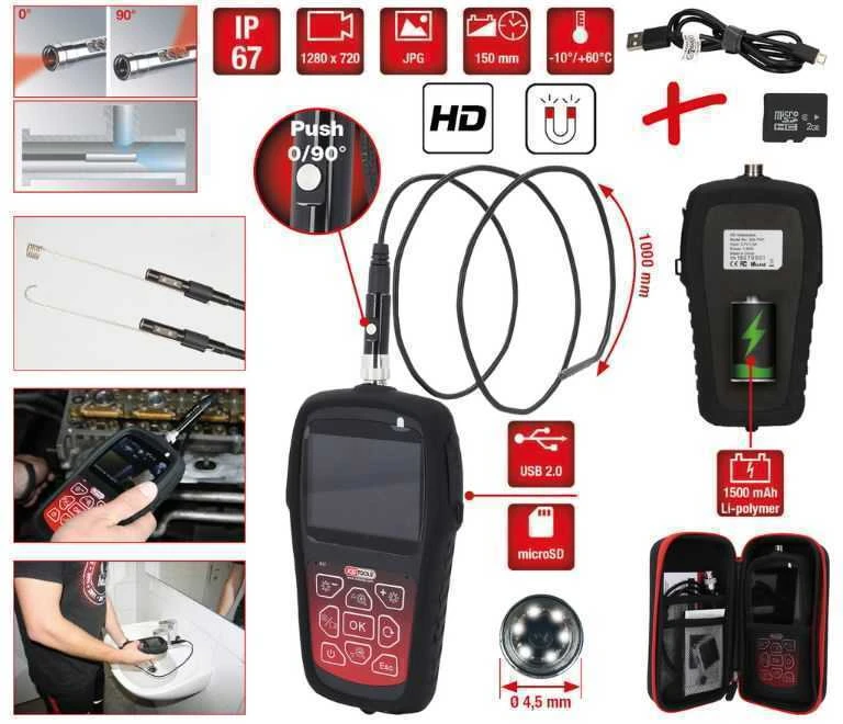 Belaidžio videoskopo komplektas, KS Tools