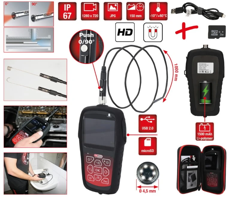 Belaidžio videoskopo komplektas, KS Tools