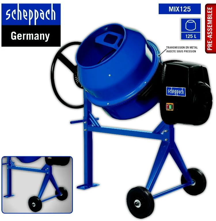 Betono maišyklė MIX125L, Scheppach