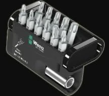 Antgalių komplektas Bit-Check 12 Wood 2, 12vnt, Wera