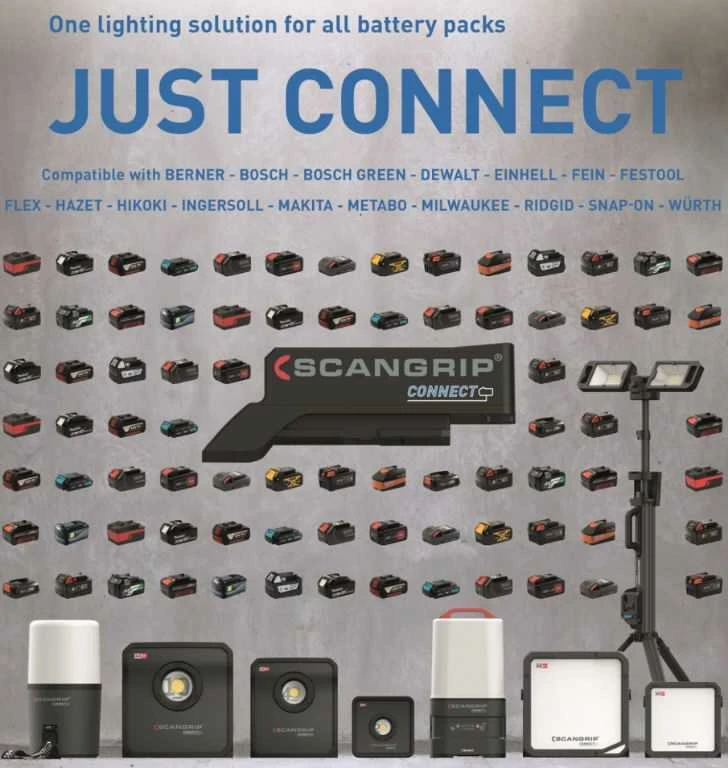 Akumuliatoriaus adapteris Scangrip / BOSCH PRO