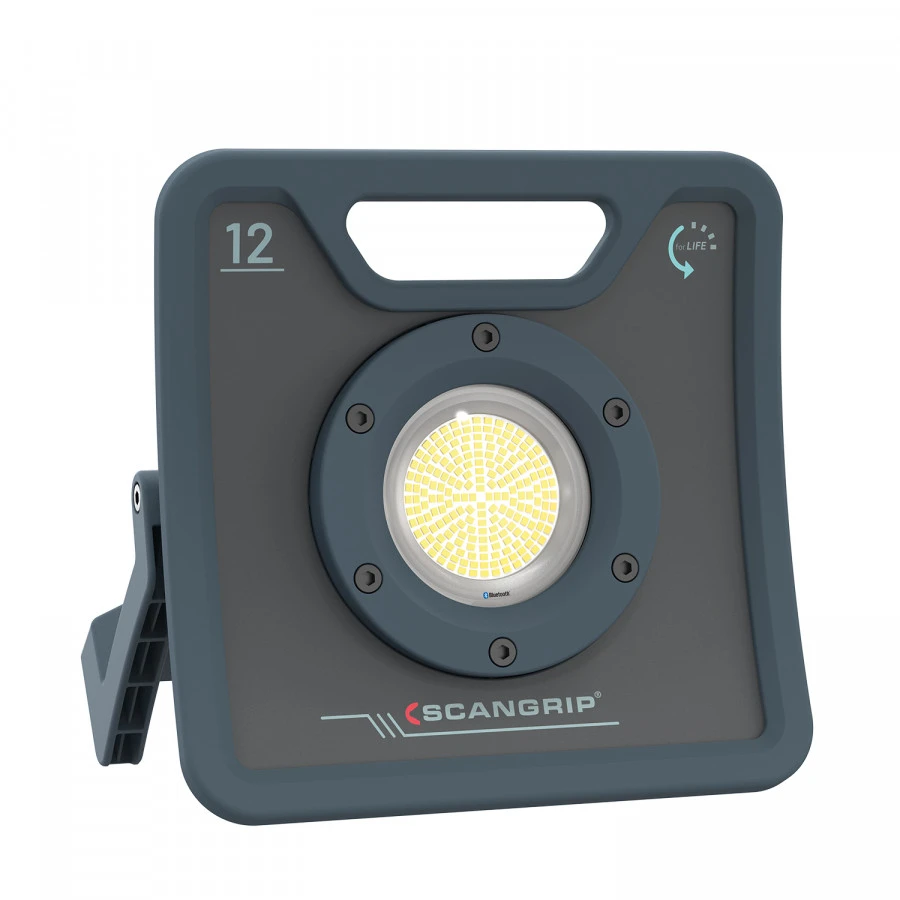 Darbo lempa LED NOVA 12, 12000lm, Bluetooth IK07/IP67 + 3m stovas, Scangrip