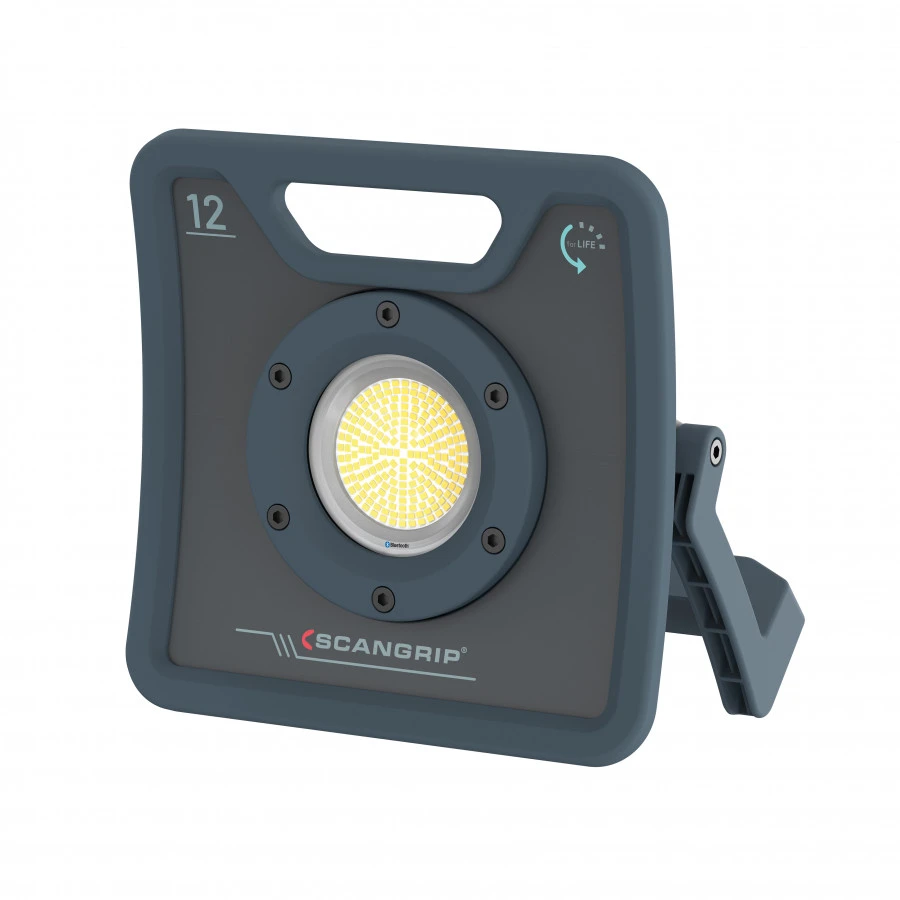Darbo lempa LED NOVA 12, 12000lm, Bluetooth IK07/IP67 + 3m stovas, Scangrip