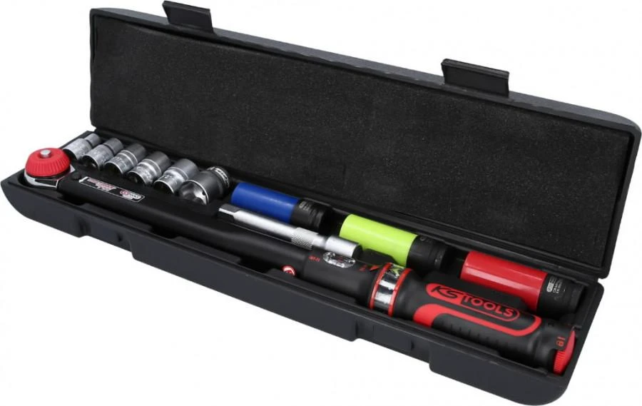 Dinamometrinis raktas, komplektas ERGOTORQUE 1/2´´ 20-200Nm, KS Tools