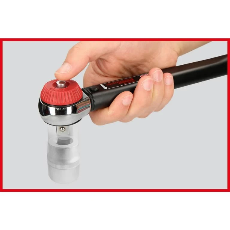 Dinamometrinis raktas su terkšle ERGOTORQUEprecision 1/2" 80-420Nm, KS Tools