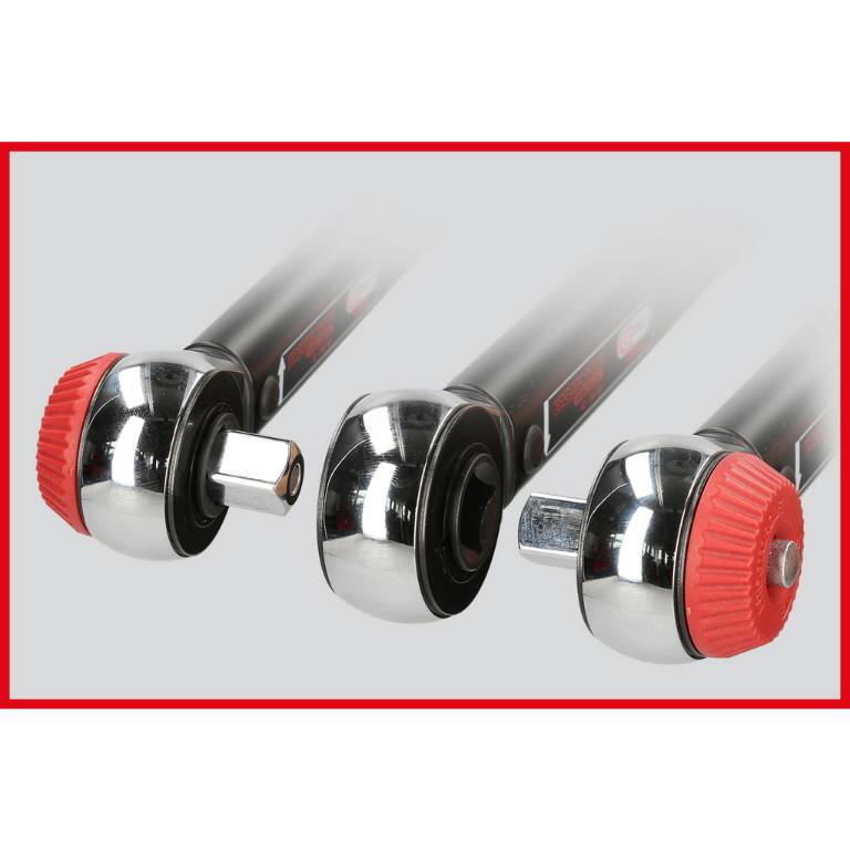 Dinamometrinis raktas su terkšle ERGOTORQUEprecision 1/4" 5-25Nm, KS Tools