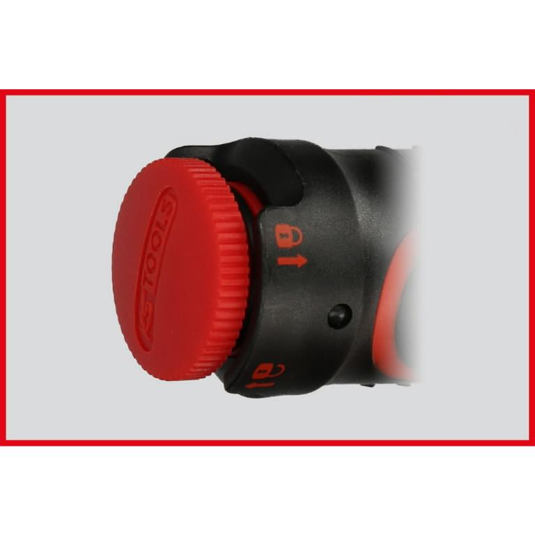 Dinamometrinis raktas su terkšle ERGOTORQUEprecision 1/4" 5-25Nm, KS Tools