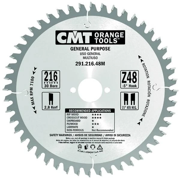 Diskas pjovimo 200x2,8x30 Z36 HM, CMT