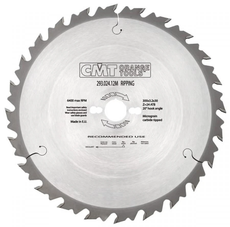 Diskas pjovimo 300x3,2x30 Z24 HM, CMT