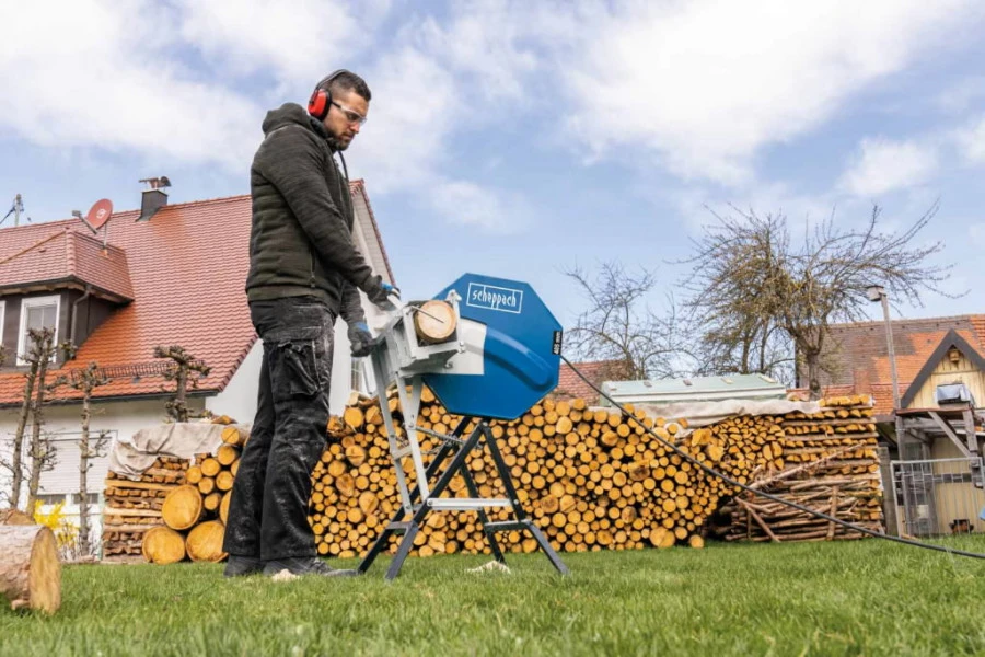 Diskinės malkų pjovimo staklės HS410, 405 mm, 2,2kW 230 V, Scheppach