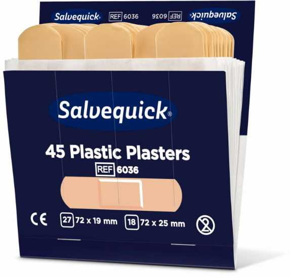 Elastiniai pleistrai, 45 vnt/1 pakuotė papildymui, Cederroth