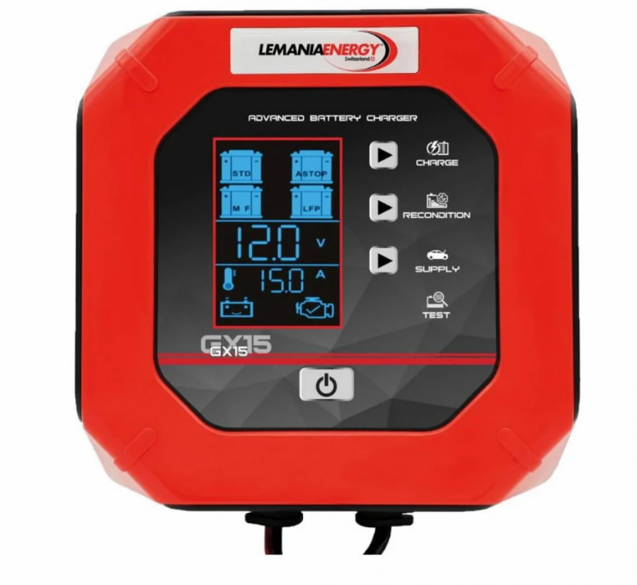 Išmanusis akumuliatoriaus įkroviklis GX15 12V/24V 15A, Lemania