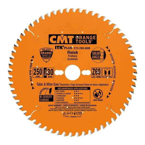 Pjovimo diskas ITK PLUS HW 160X1.7X20(+16) Z=40 ATB+SHEAR, CMT