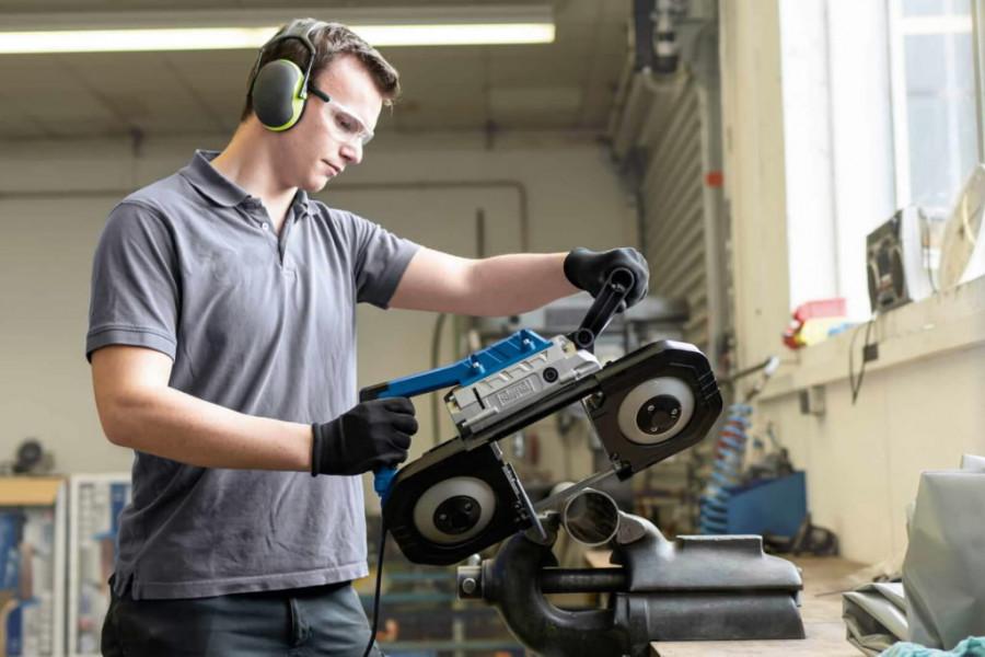 Grandininis pjūklas Juostinis metalo pjūklas MBS1200, Scheppach