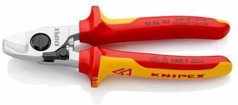 KNIPEX NOŻYCE IZOLOWANE 1000V DO CIĘCIA KABLI I PRZEWODÓW 165mm Fi15mm / 50mm2