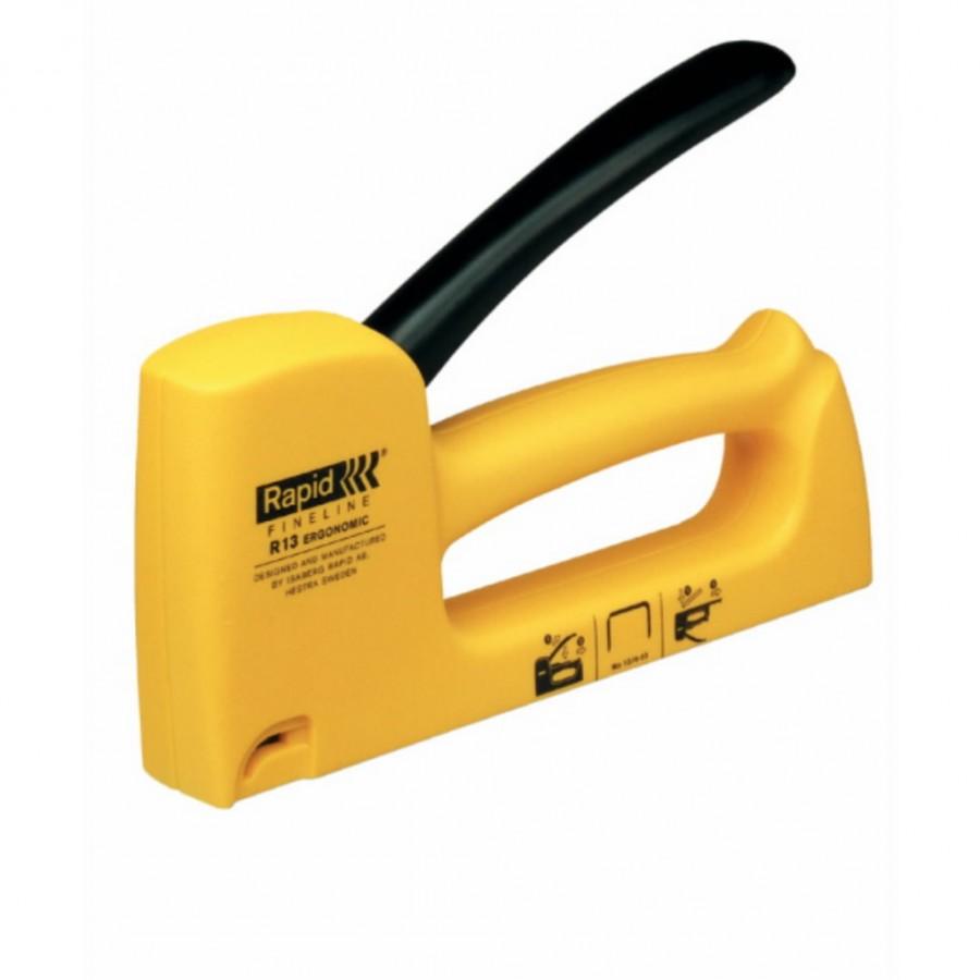 Esselte Kabių pistoletas R13E 4-10mm geltonas Nr 13 kabės HANDY, Rapid