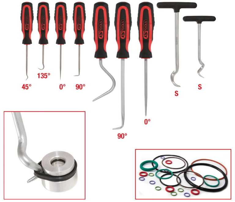 KSTOOLS Kablių ir smaigų komplektas 9vnt, KS Tools