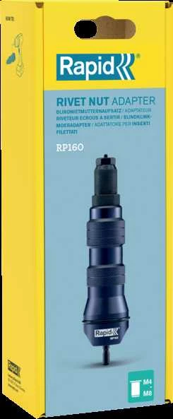 Kniedijimo adapteris MultiRiveter RP160 akumuliatoriniams su, Rapid