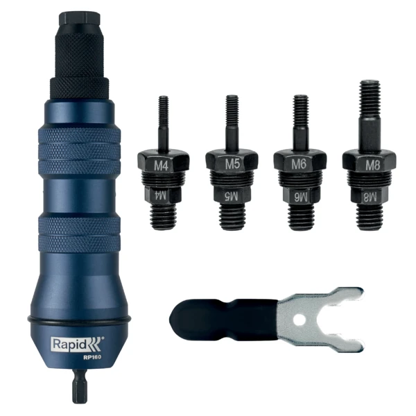 Kniedijimo adapteris MultiRiveter RP160 akumuliatoriniams su, Rapid