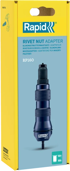 Kniedijimo adapteris MultiRiveter RP160 akumuliatoriniams su, Rapid