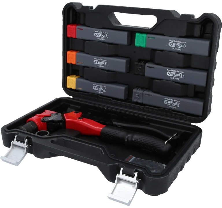 12 dalių kniedijimo replių rinkinys KS-TOOLS