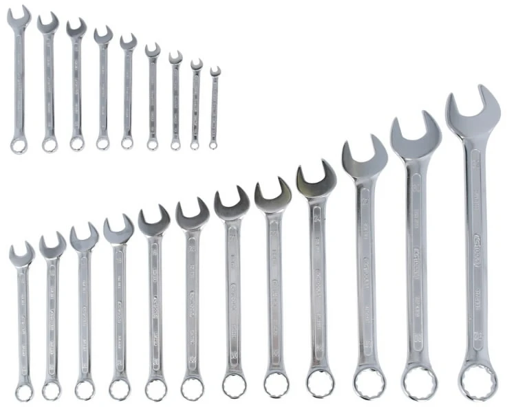 Kombinuotų raktų komplektas 6-32mm 21vnt. su dėklu, KS Tools