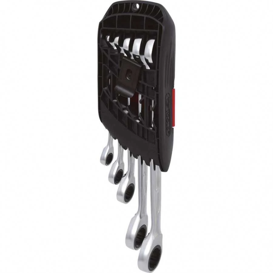 Kombinuotų terkšlinių raktų komplektas 5vnt, 8-19mm, KS Tools