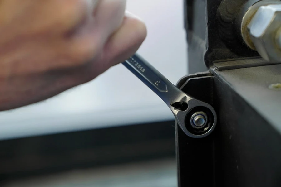 KS Tools Kombinuotų terkšlinių raktų su reversu komplektas 8-19mm, 12, Brilliant Tools