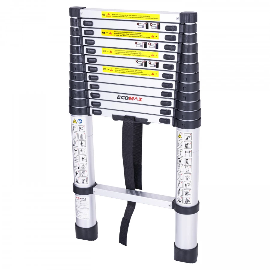 Kopėčios teleskopinės EMX 380 3,8m, Ecomax
