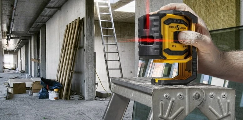 Kryžminis lazerinis nivelyras LAX 300, raudonas, Stabila
