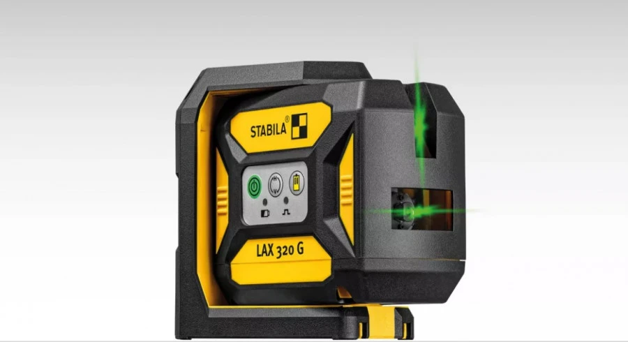 Kryžminis lazerinis nivelyras LAX 320 G, žalias, Stabila
