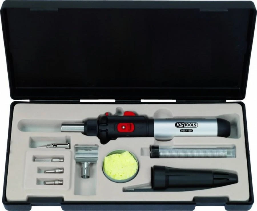 Mikro dujinio degiklio rinkinys 10-vnt., KS Tools