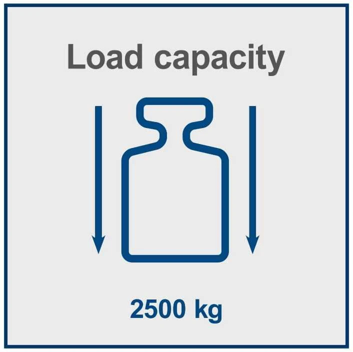 Palečių vežimėlis 2,5 t HW2500 HW2500, Scheppach