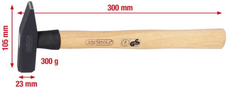 KSTOOLS Plaktukas 300g, KS Tools