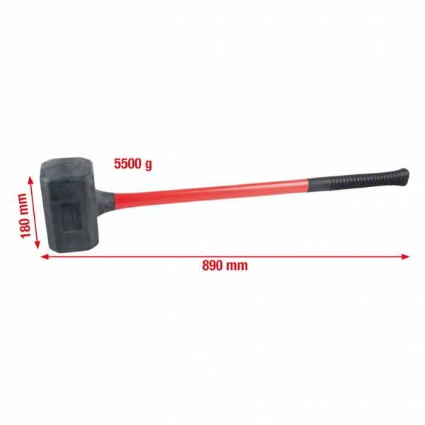 Plaktukas beatotrankis su minkšta galva 5500g eriti suur XL 5500g, KS Tools