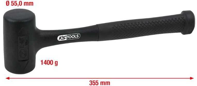 Plaktukas švelnus beatotrankis 1270g, KS Tools