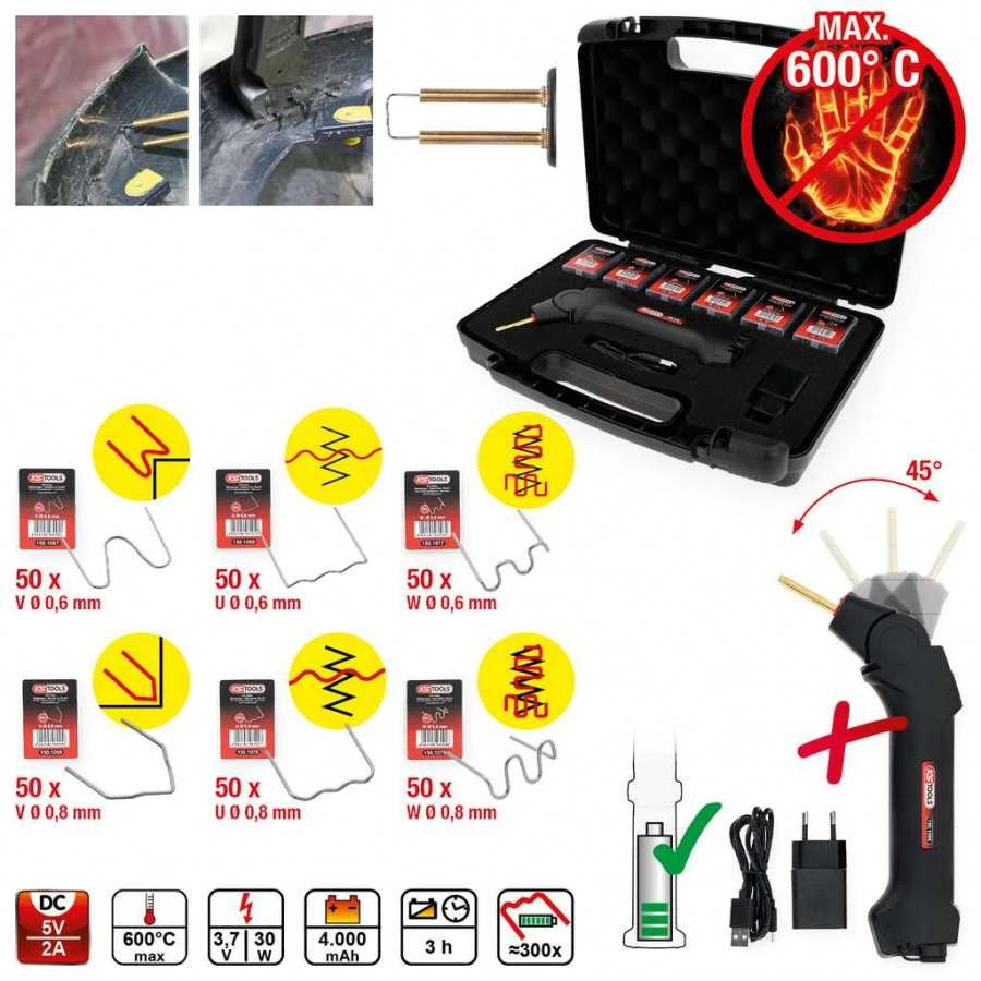 Plastikinių remonto detalių komplektas, 303 dalių, KS Tools