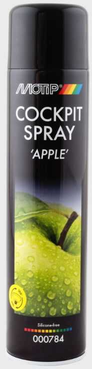 Prietaisų skydelio valiklis COCKPIT SPRAY APPLE 600ml, Motip