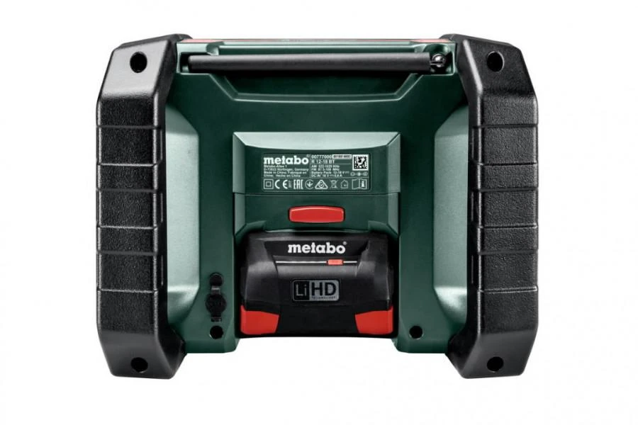 Radijo imtuvas R 12-18 Bluetooth AC/DC korpusas, Metabo