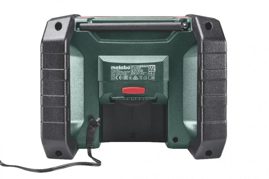 Radijo imtuvas R 12-18 DAB+Bluetooth, korpusas, Metabo
