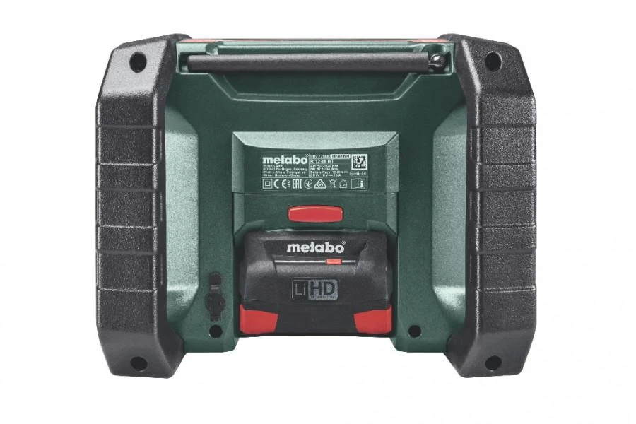 Radijo imtuvas R 12-18 DAB+Bluetooth, korpusas, Metabo