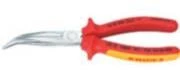 Smailianosės replės su šoniniu kirpimu lenktos VDE 200mm, Knipex