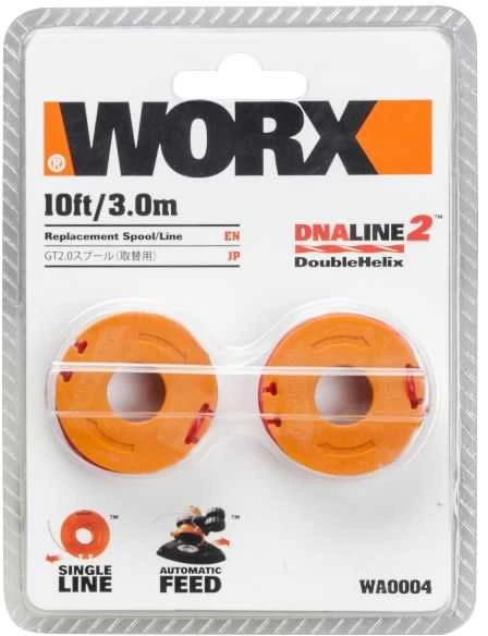 Ritė su pjovimo gija Worx WA0004.1; 1,65 mm/3 m; 2 vnt.