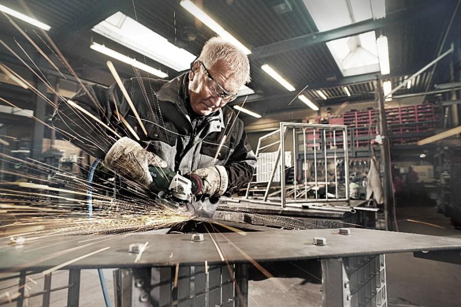 Pneumatinis kampinis šlifuoklis DW 125, Metabo