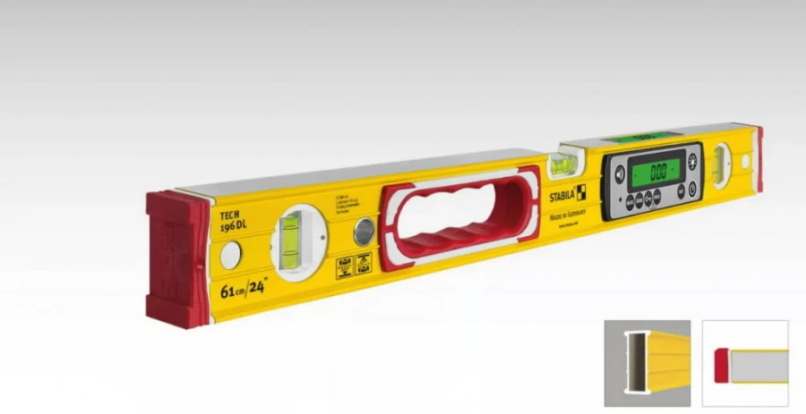 Skaitmeninis gulsčiukas TECH 196 DL IP67 40cm, Stabila